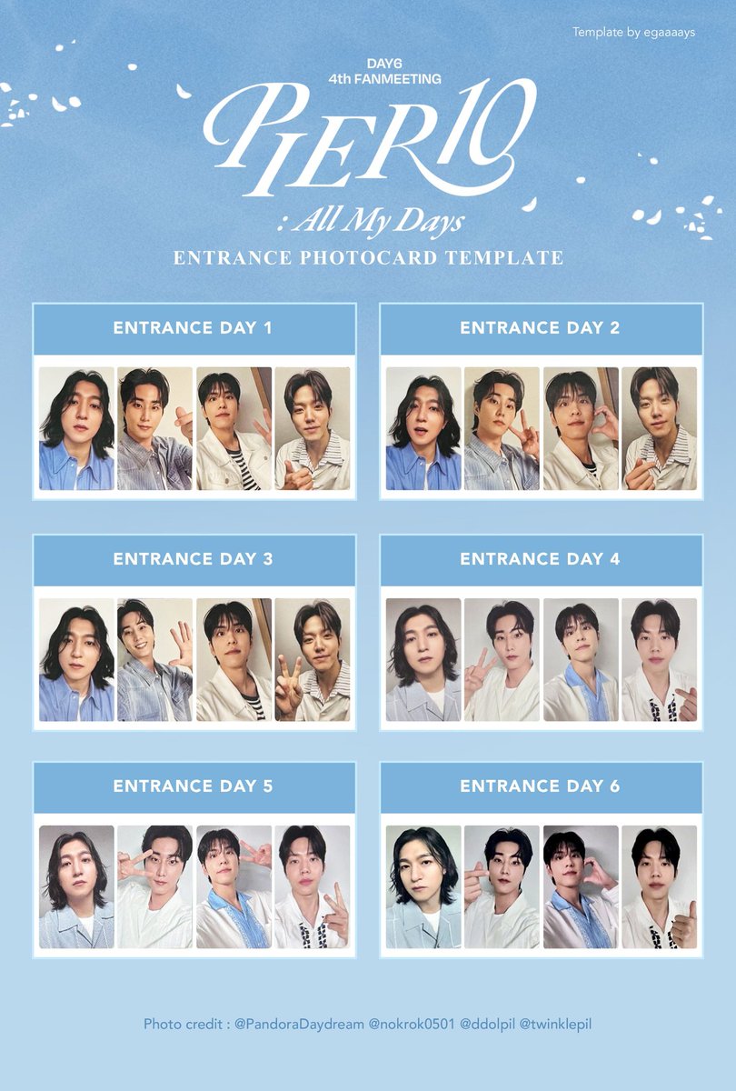 DAY6 ドウン トレカ pier 10 DAY6 - TRADING CARD (4TH FANMEETING 'PIER 10 : ALL MY DAYS' MD)