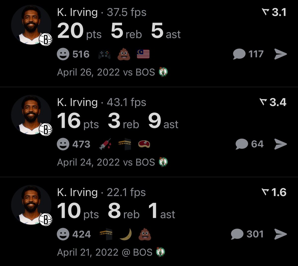 “First option Kyrie” in the playoffs 🔥🔥🔥🔥