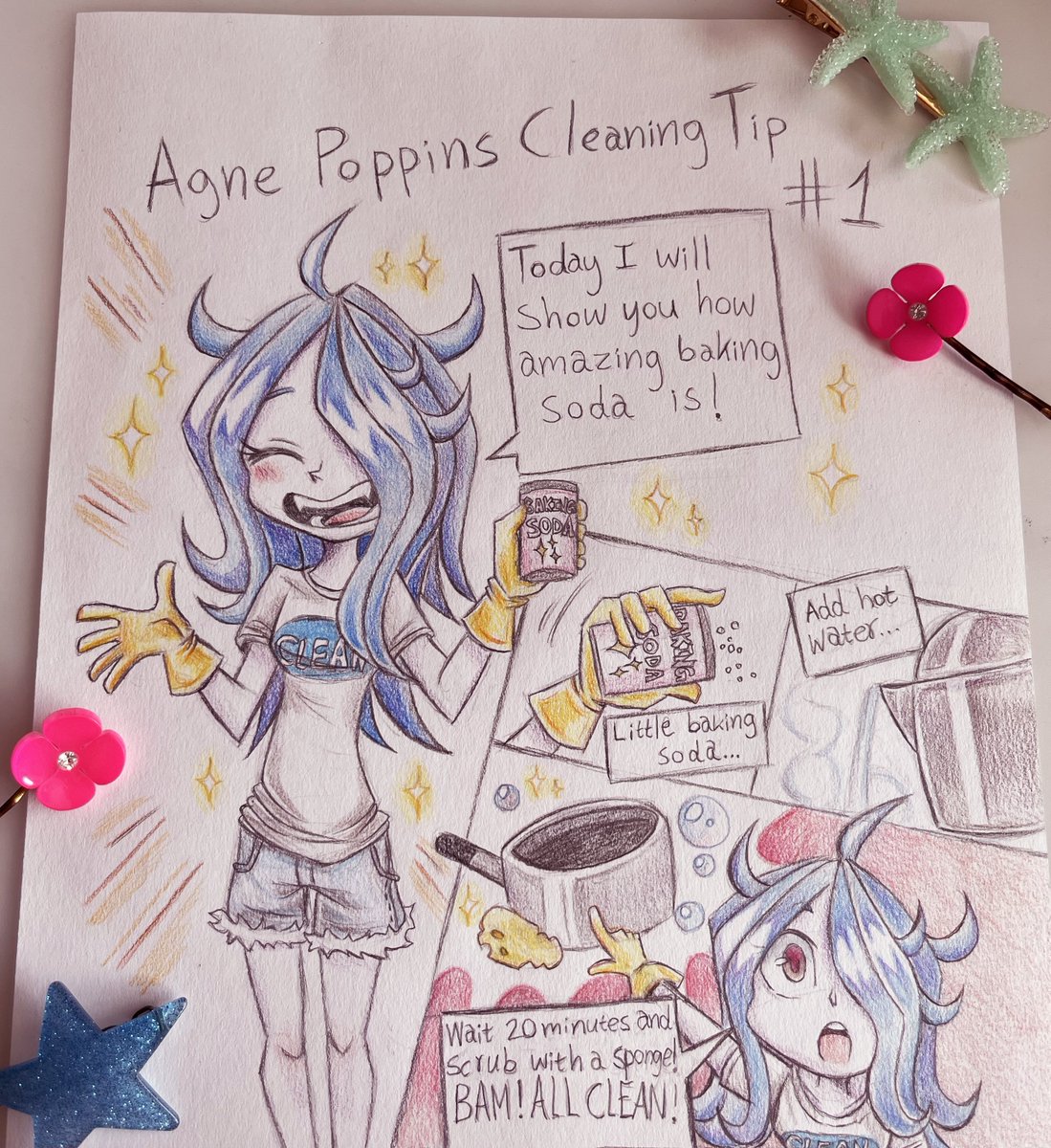 🦎 AH!! AAAHHH!!!!!! AGNETHE!!!!!!! 🦎 Agne Poppins Cleaning Tip #1 🦎

Art by + cute ass photo by <a href="/SFlykra/">❄️S n 0 w y❄️</a> 🤡

Translator's Note: Emmelie's love of cleaning 🧼 Emmelie's love of art 🧼 all shines through ✨🩷✨ literally ✨🩷✨

Making the world a cleaner and happier place~

one