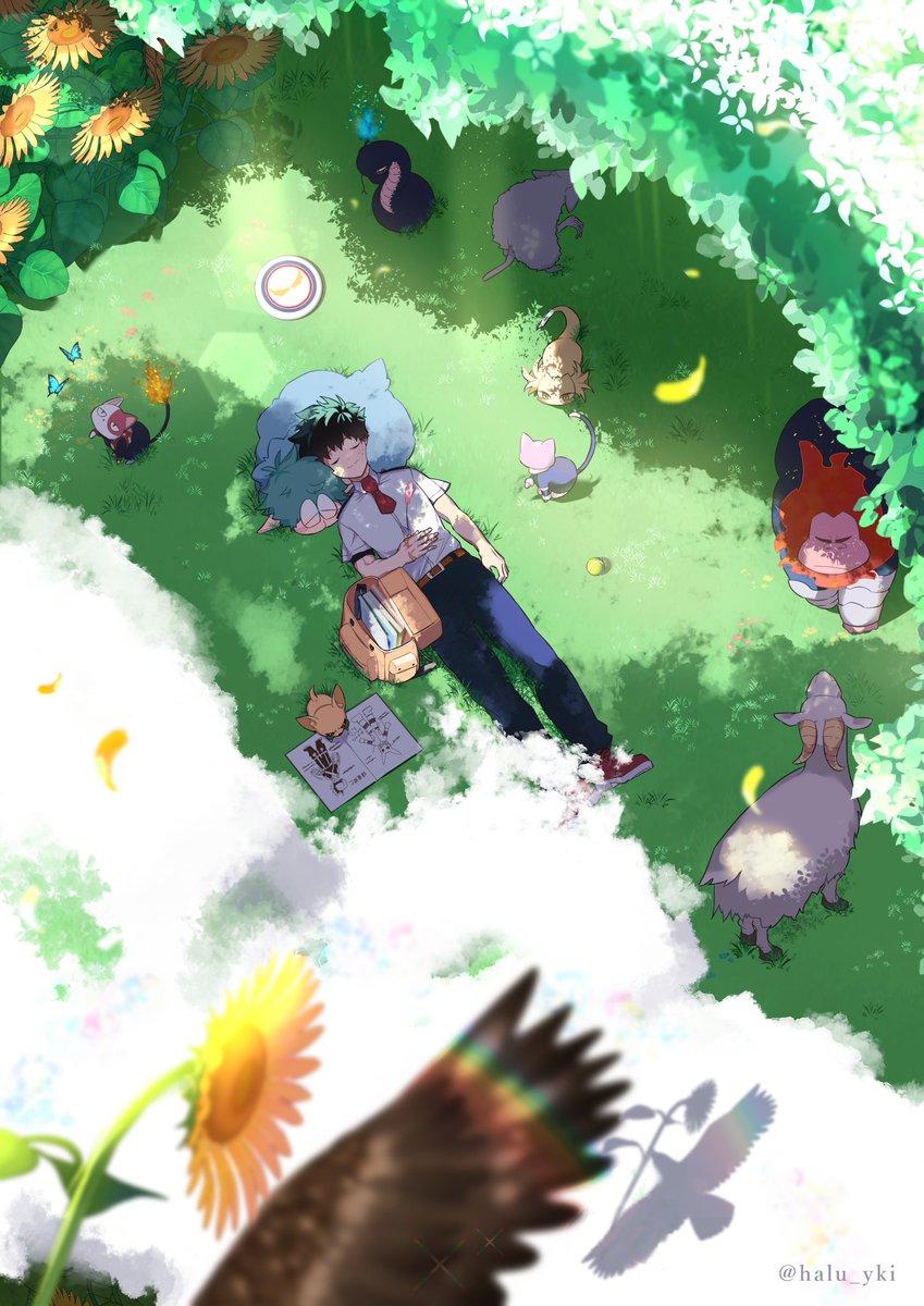 「いつだって　となりに。」

※間に合わなかった誕生日絵の供養です。