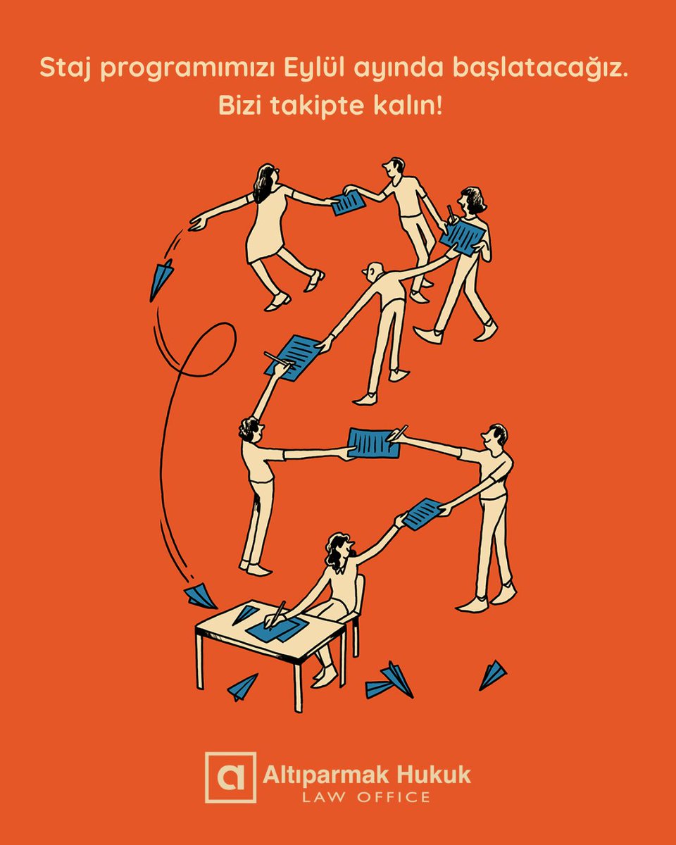Avukatlık stajı programımızı Eylül ayında başlatacağız. İnsan hakları, çevre hukuku ve sivil toplum alanındaki çalışmalara ilgi duyan ve ekibimize katılmak isteyen stajyer avukatların başvurularını bekliyor olacağız.Bizi takipte kalın! #altıparmakhukuk #staj #stajyeravukat #izmir