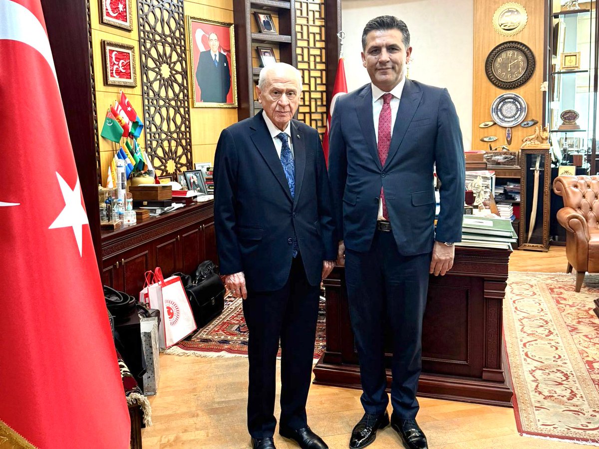 Mustafa ATLI (@mustafaatlitr) on Twitter photo Milliyetçi Hareket Partisi Genel Başkanımız n. <a href="/dbdevletbahceli/">Devlet Bahçeli</a> Beyefendiyi; MHP Adana İl Başkanımız Sn. <a href="/yusufkanli01/">YUSUF KANLI</a>, Sarıçam Belediye Başkanımız <a href="/avbilaluludag/">Bilal Uludağ</a>, Pozantı Belediye Başkanımız <a href="/AliAvantr/">Ali Avan</a> ve Karaisalı Belediye Başkanımız Bekir Şimşek ile birlikte ziyaret ettik.🇹🇷 Milliyetçi Hareket Partisi Genel Başkanımız n. <a href="/dbdevletbahceli/">Devlet Bahçeli</a> Beyefendiyi; MHP Adana İl Başkanımız Sn. <a href="/yusufkanli01/">YUSUF KANLI</a>, Sarıçam Belediye Başkanımız <a href="/avbilaluludag/">Bilal Uludağ</a>, Pozantı Belediye Başkanımız <a href="/AliAvantr/">Ali Avan</a> ve Karaisalı Belediye Başkanımız Bekir Şimşek ile birlikte ziyaret ettik.🇹🇷