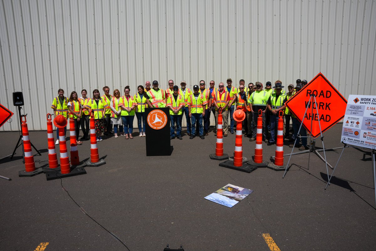 “Our job is to be out there &amp; make the entire highway and freeway system safer. When people don’t pay attention when they come through our work zones, they’re not making it safer for us."

Thanks Mike Hahn for sharing a personal message at <a href="/WisDOTnorthwest/">WisDOT Northwest Region</a>'s work zone event!