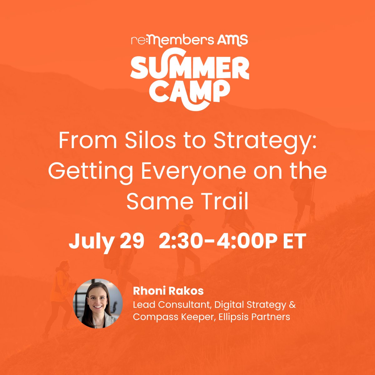 Day 2 of Camp is here! 🚀

📍 More data tools w/ Shari Pearen
📍 Financial workflows w/ Jason Vance
📍 Strategic collab w/ Rhoni Rakos

🧭 Join live: loom.ly/igAB5Zs
📝 Register: loom.ly/V6SXbx4
📅 Schedule: loom.ly/JKcJKIs
#reMembersAMS #associations