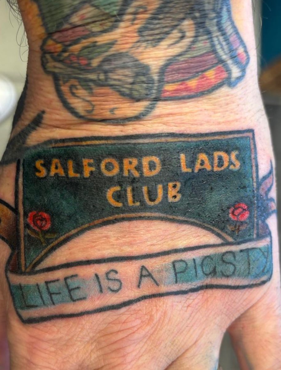 George Bray (@georgebray) on Twitter photo New ink….
Is this the first ever Salford Lads Club tattoo?! <a href="/salfordladsclub/">Salford Lads' Club</a>
#SalfordLadsClub #TheSmiths #TheQueenIsDead #TQID #Morrissey #Salford #Manchester #Culture New ink….
Is this the first ever Salford Lads Club tattoo?! <a href="/salfordladsclub/">Salford Lads' Club</a>
#SalfordLadsClub #TheSmiths #TheQueenIsDead #TQID #Morrissey #Salford #Manchester #Culture