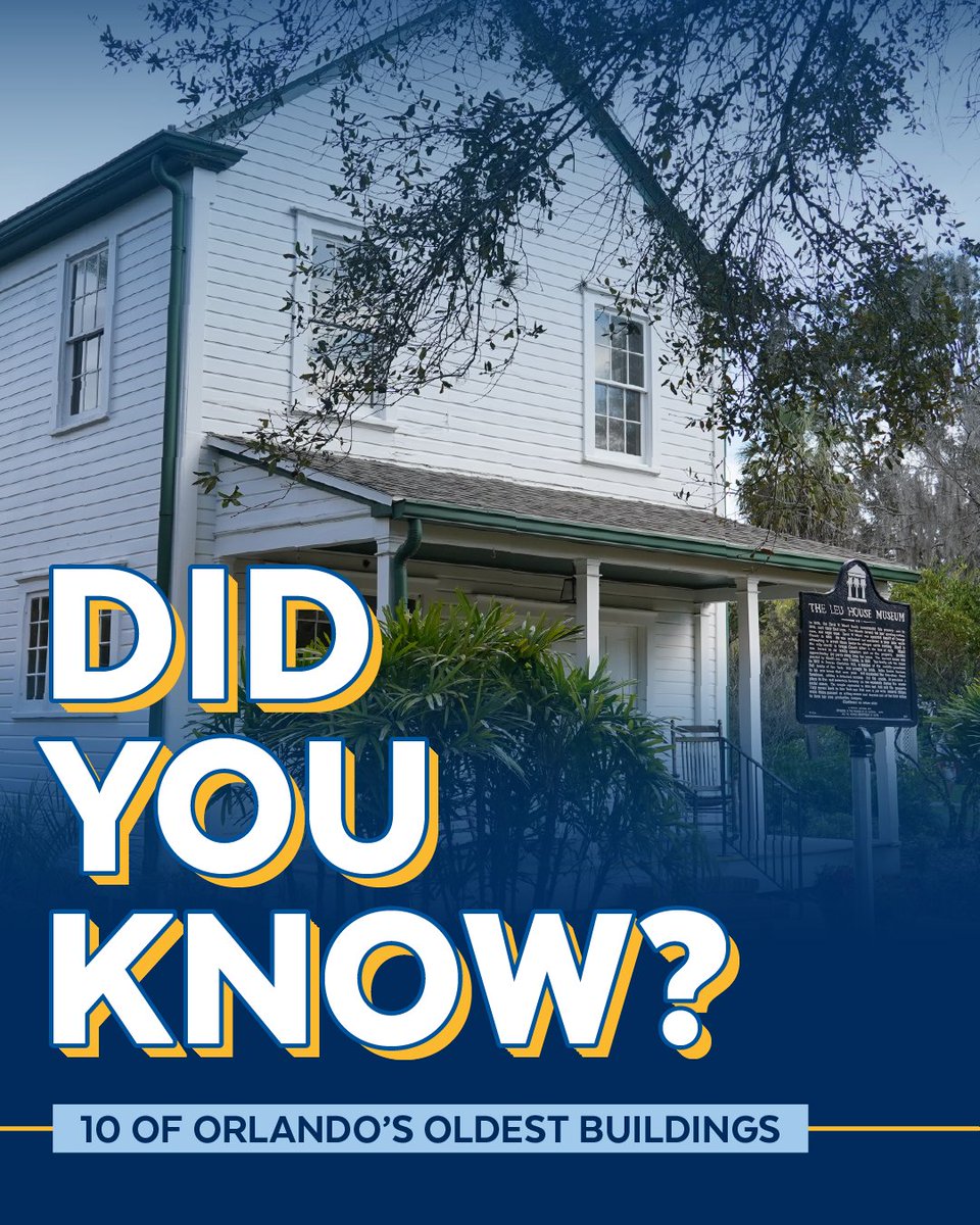 Can you name historic buildings in Orlando that have been around almost as long as our city?

In honor of our upcoming 150th birthday on July 31, here’s a look at 10 of Orlando’s oldest buildings still standing today:
➡️instagram.com/p/DMqTvFwP0oQ/…