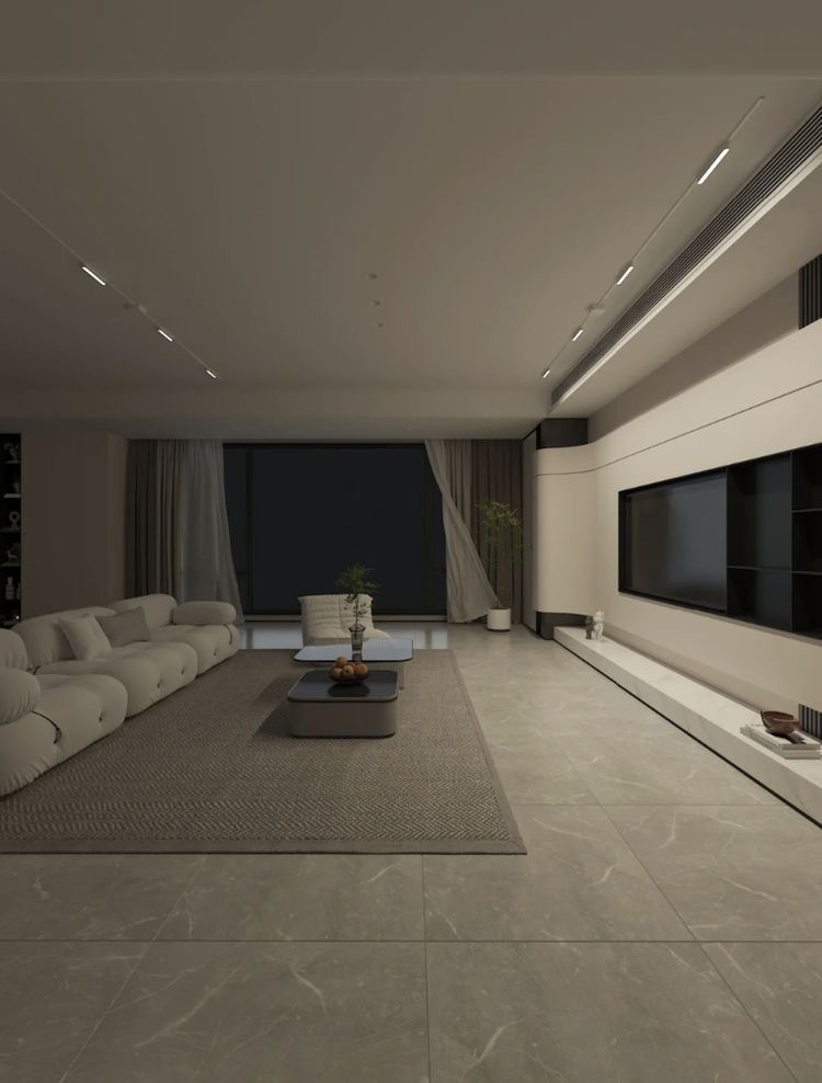 HOUSEPORN___'s tweet photo. Minimalist living room. https://t.co/IF7qBhozM7