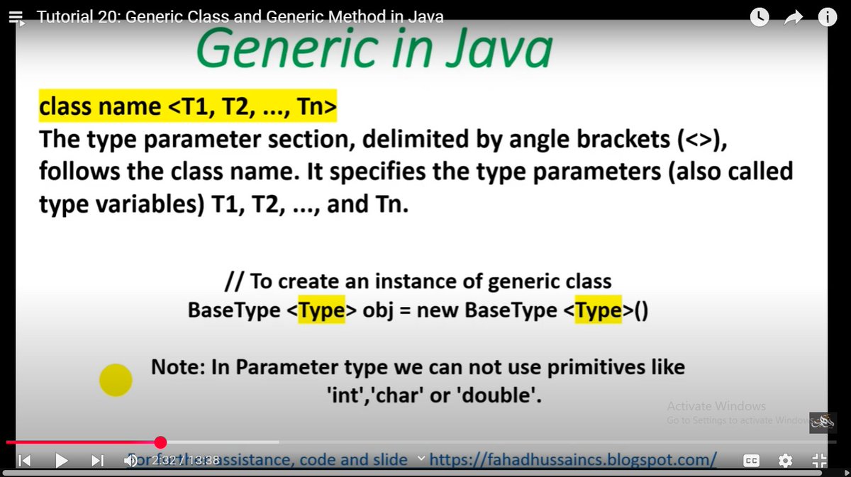 Rupika_bajra's tweet photo. Day 13 of #pitc30days
Got into Java Generics with a few basic programs — a helpful step toward writing more flexible, type-safe code.
#pitc2025 #pitc_java #primeitclub @_primeitclub #learningwithpitc https://t.co/ve6zxeu8qb