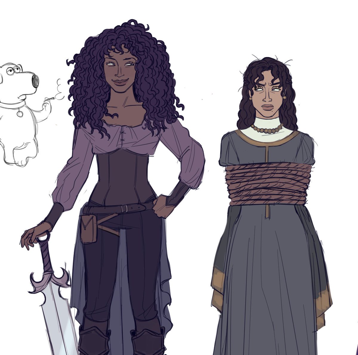 Medieval AU boutta go insane #oc