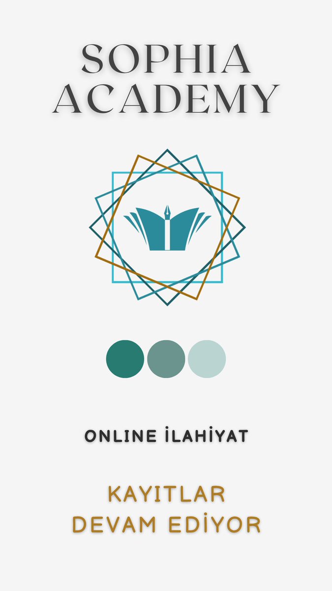 🎓Kayıtlar devam ediyor
--&gt; Sophia Academy Online İlahiyat
 
academysophia.nl/online-ilahiya…