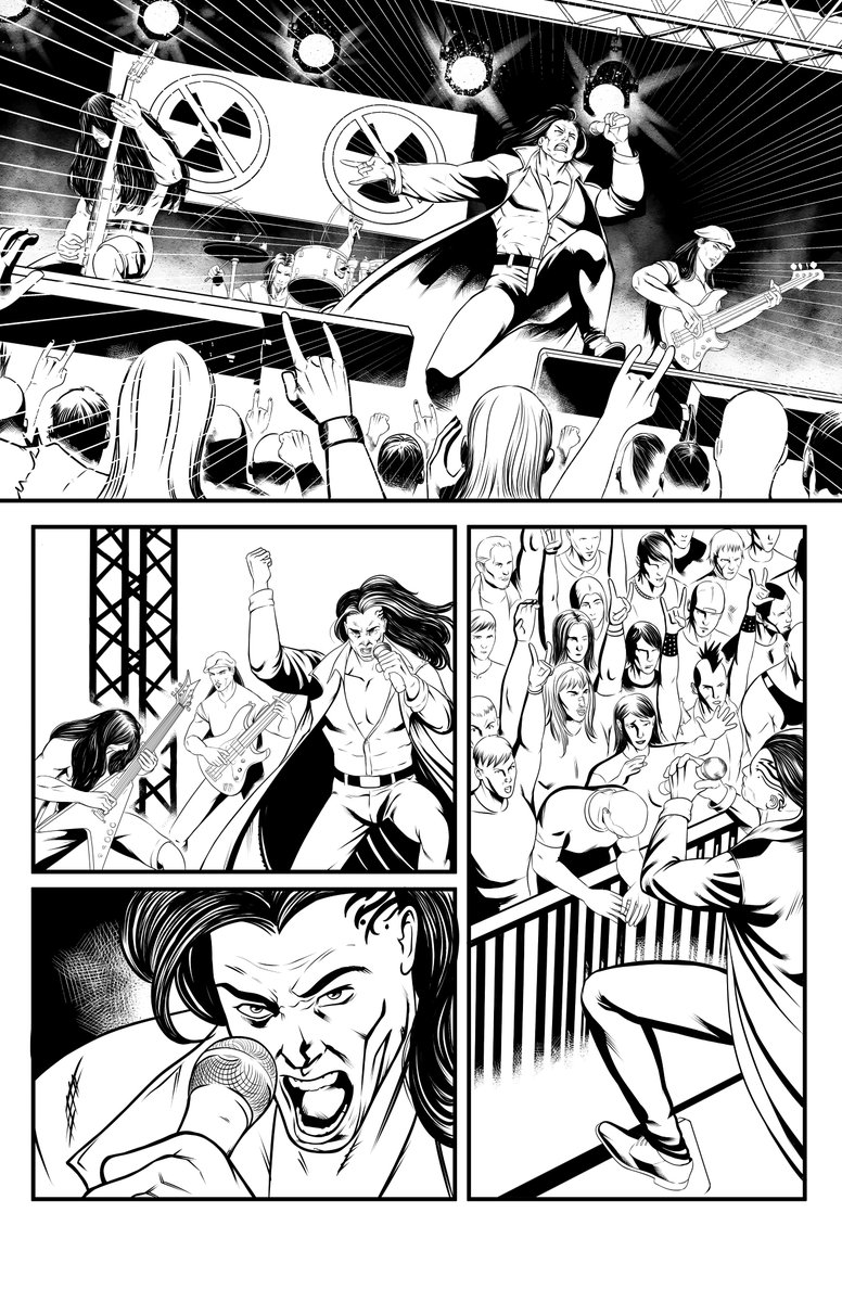 Here's the comic page I did last year, titled Sons Of Steel 
I'm open to commission work. Here's my email address:mfadrilanjr@gmail.com. Or send me Dm, thanks