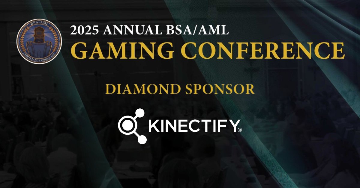 💎 We're proud to be a Diamond Sponsor for this year's BSA/AML Gaming Compliance Conference happening from September 8-11 in Las Vegas!...
 
Grab some time with us at the conference: hubs.ly/Q03zkhkr0 
 
#aml #amlcompliance #gamingcompliance #BSA #FinCEN