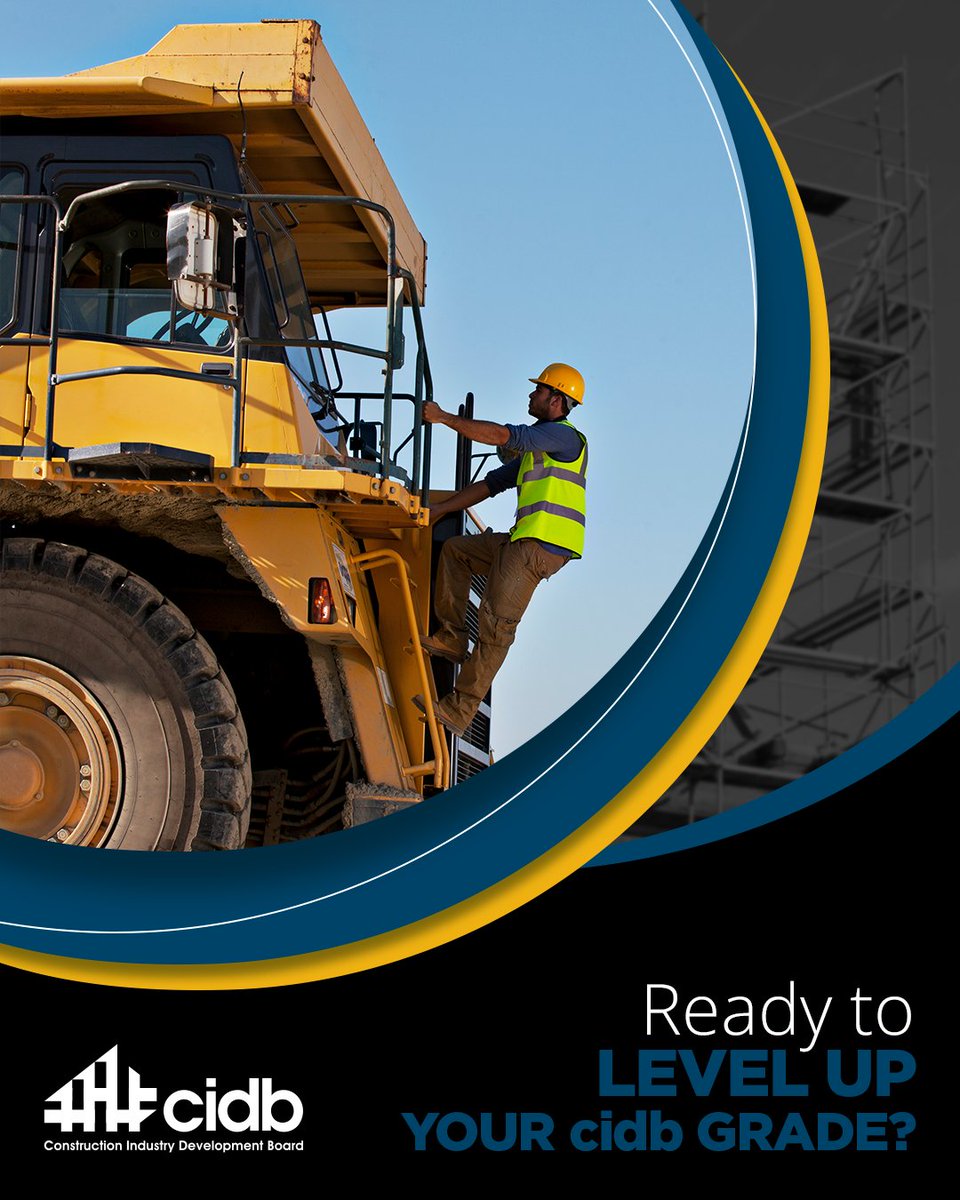 Construction Industry Development Board (@cidb_sa) on Twitter photo ๐จ #๐๐ผ๐ป๐๐ฟ๐ฎ๐ฐ๐๐ผ๐ฟ๐ง๐๐ฒ๐๐ฑ๐ฎ๐. ๐ฅ๐ฒ๐ฎ๐ฑ๐ ๐๐ผ ๐น๐ฒ๐๐ฒ๐น ๐๐ฝ ๐๐ผ๐๐ฟ #๐ฐ๐ถ๐ฑ๐ฏ ๐ด๐ฟ๐ฎ๐ฑ๐ฒ? If you're growing your business and want to take on bigger projects, it's time to ๐ฎ๐ฝ๐ฝ๐น๐ ๐ณ๐ผ๐ฟ ๐ฎ ๐ป๐ฒ๐ ๐ฐ๐ถ๐ฑ๐ฏ ๐ด๐ฟ๐ฎ๐ฑ๐ฒ. Just head over to our #๐ฒ๐ฅ๐ผ๐ ๐ฝ๐ผ๐ฟ๐๐ฎ๐น ๐จ #๐๐ผ๐ป๐๐ฟ๐ฎ๐ฐ๐๐ผ๐ฟ๐ง๐๐ฒ๐๐ฑ๐ฎ๐. ๐ฅ๐ฒ๐ฎ๐ฑ๐ ๐๐ผ ๐น๐ฒ๐๐ฒ๐น ๐๐ฝ ๐๐ผ๐๐ฟ #๐ฐ๐ถ๐ฑ๐ฏ ๐ด๐ฟ๐ฎ๐ฑ๐ฒ? If you're growing your business and want to take on bigger projects, it's time to ๐ฎ๐ฝ๐ฝ๐น๐ ๐ณ๐ผ๐ฟ ๐ฎ ๐ป๐ฒ๐ ๐ฐ๐ถ๐ฑ๐ฏ ๐ด๐ฟ๐ฎ๐ฑ๐ฒ. Just head over to our #๐ฒ๐ฅ๐ผ๐ ๐ฝ๐ผ๐ฟ๐๐ฎ๐น