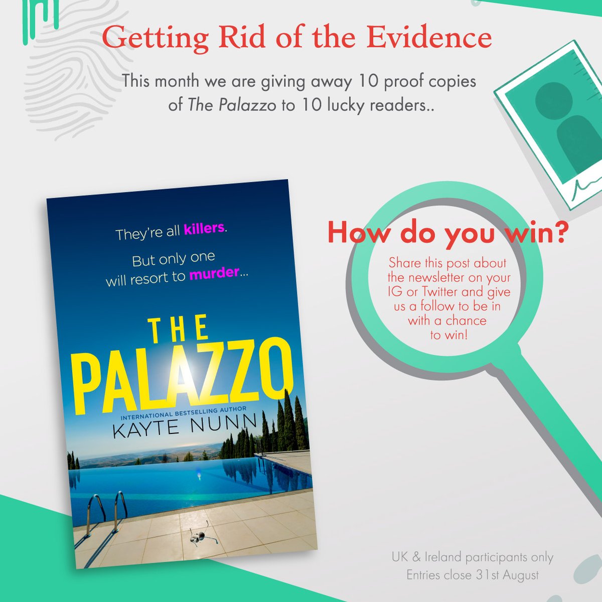 We’re giving away 10 proof copies of this summer’s hottest thriller, The Palazzo, from international bestselling author of The Botanist's Daughter! Perfect for fans of Lucy Foley.

To be in with a chance to win, subscribe to our newsletter &amp; share this post.

*UK entries only*