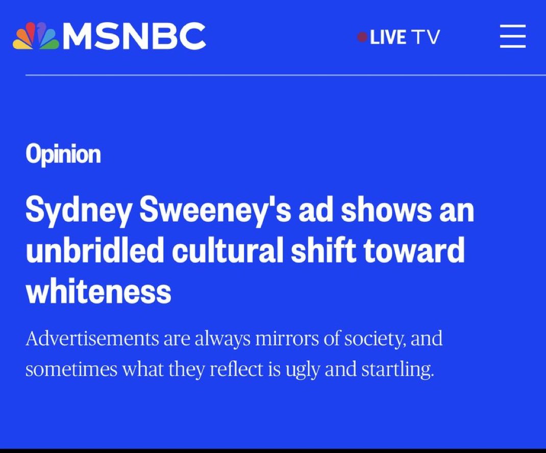 Hot white women are back in ads and MSNBC is crying about it 🤣