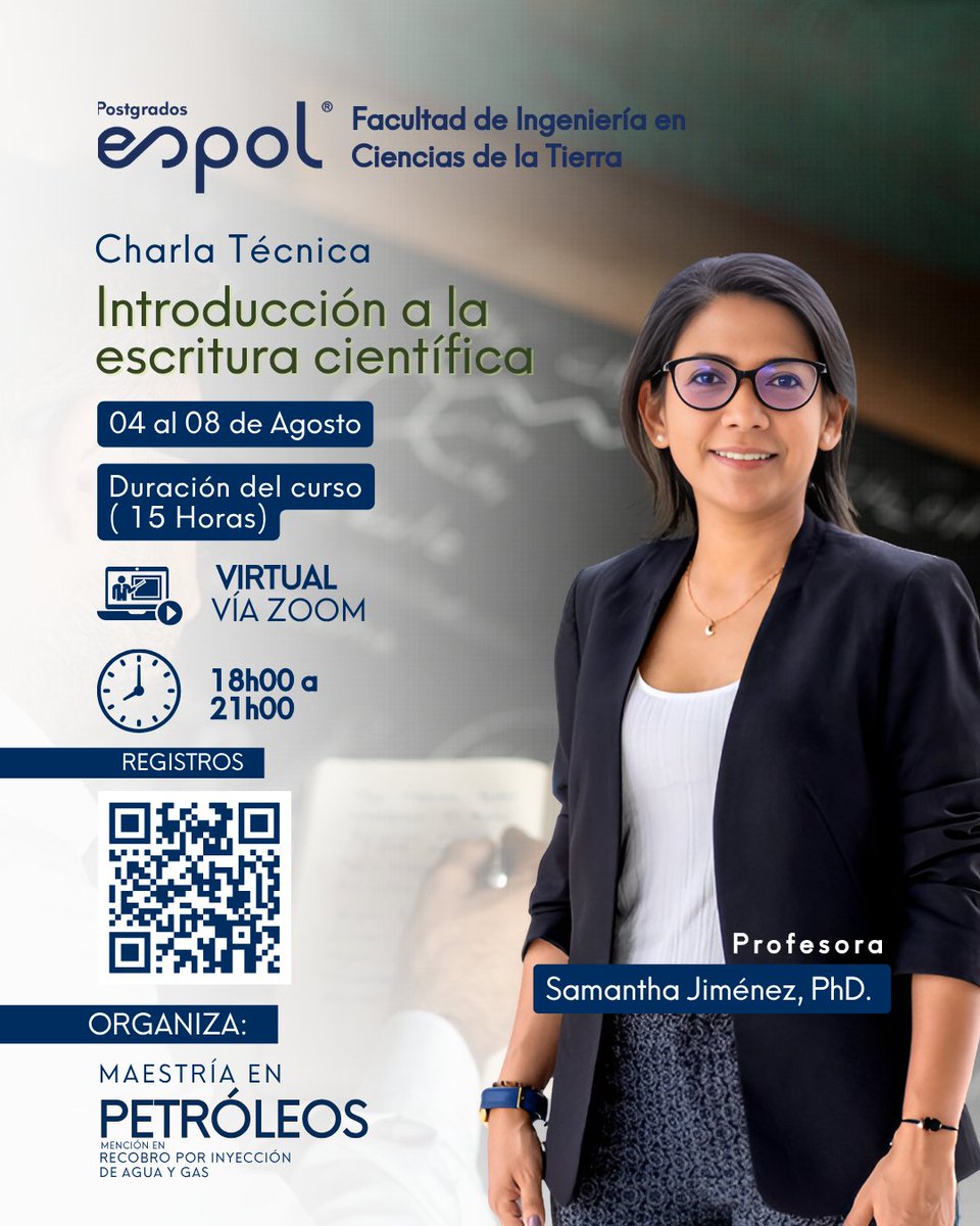 🧠✍️ ¿Cómo convertir tus ideas en conocimiento científico?

Participa en la charla técnica "Introducción a la escritura científica" 🧾

📅 04 al 08 de agosto
🕒 15 horas | 📍 Virtual (Zoom)
🔗 Regístrate: forms.office.com/r/8gbiXE14TN

¡Da el primer paso hacia publicaciones de impacto!