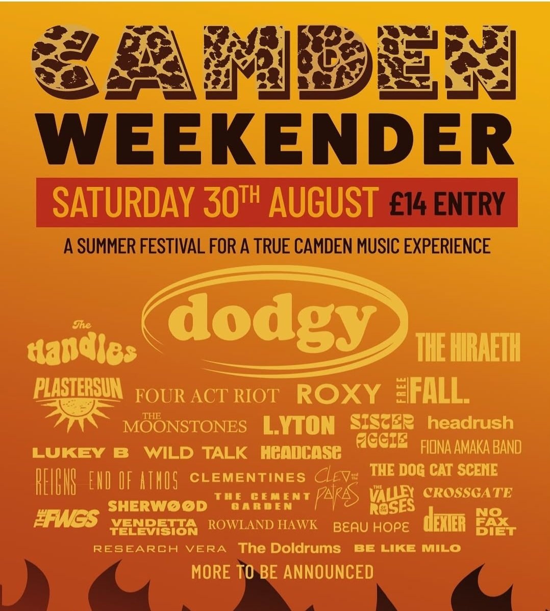 🚨 We are playing at the Camden Weekender on Saturday 30th August 🚨

Just look at that lineup! For tickets head here:
see.tickets/distortedmodel…
Multiple stages and bands in various different Camden venues what's not to love? (ticket price covers you for all venues and for all day)