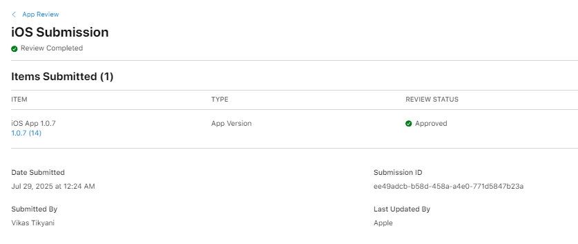 the biggest update to my app just got approved 🥰