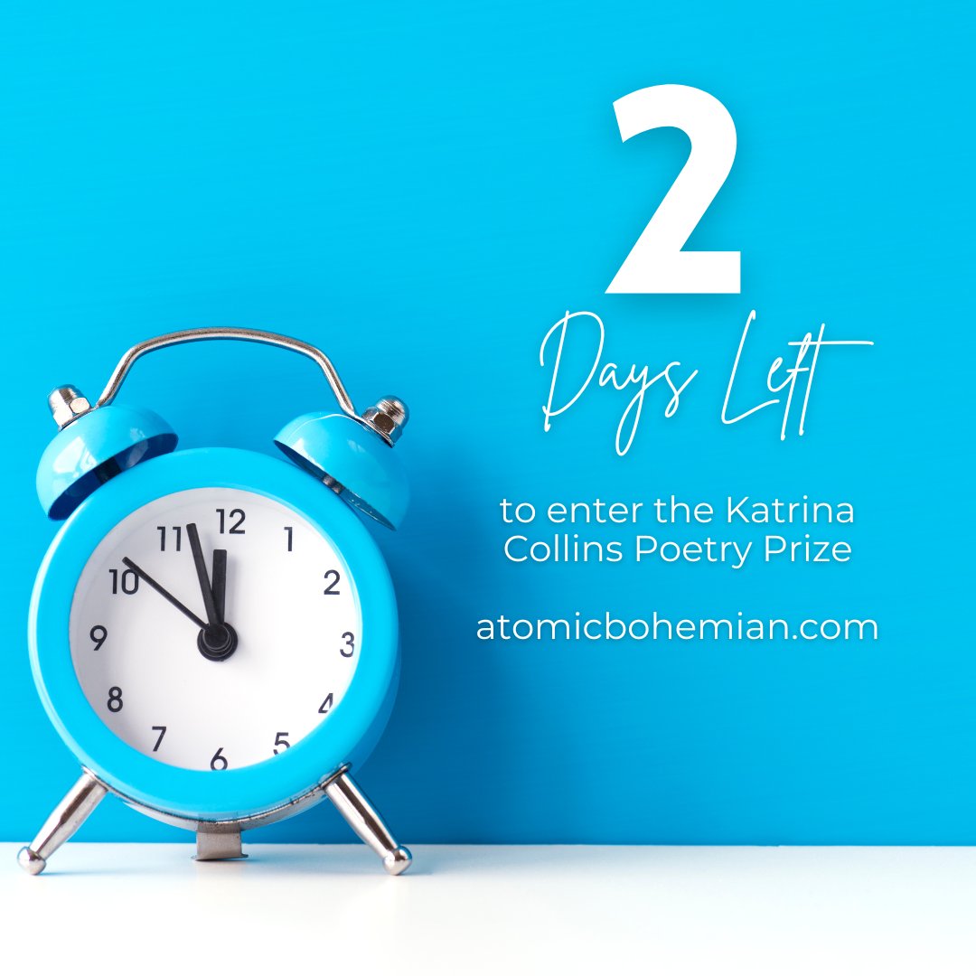 Atomic Bohemian (@atomicbohemian) on Twitter photo This is the last week to enter our poetry prize!
atomicbohemian.com/katrina-collin… This is the last week to enter our poetry prize!
atomicbohemian.com/katrina-collin…