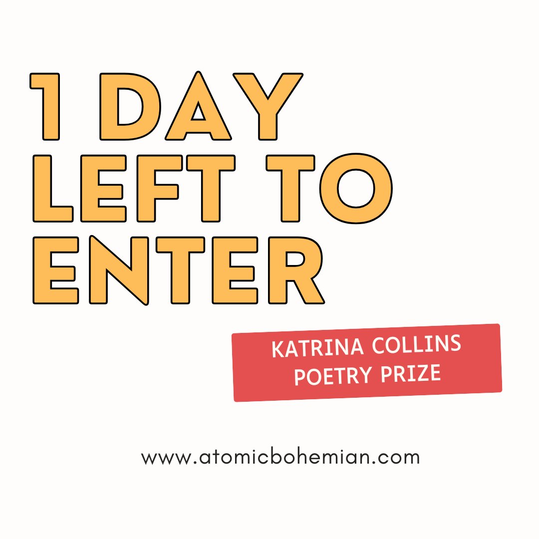 Atomic Bohemian (@atomicbohemian) on Twitter photo Closing midnight August 1st! Get your entries in while you can!
atomicbohemian.com/katrina-collin… Closing midnight August 1st! Get your entries in while you can!
atomicbohemian.com/katrina-collin…