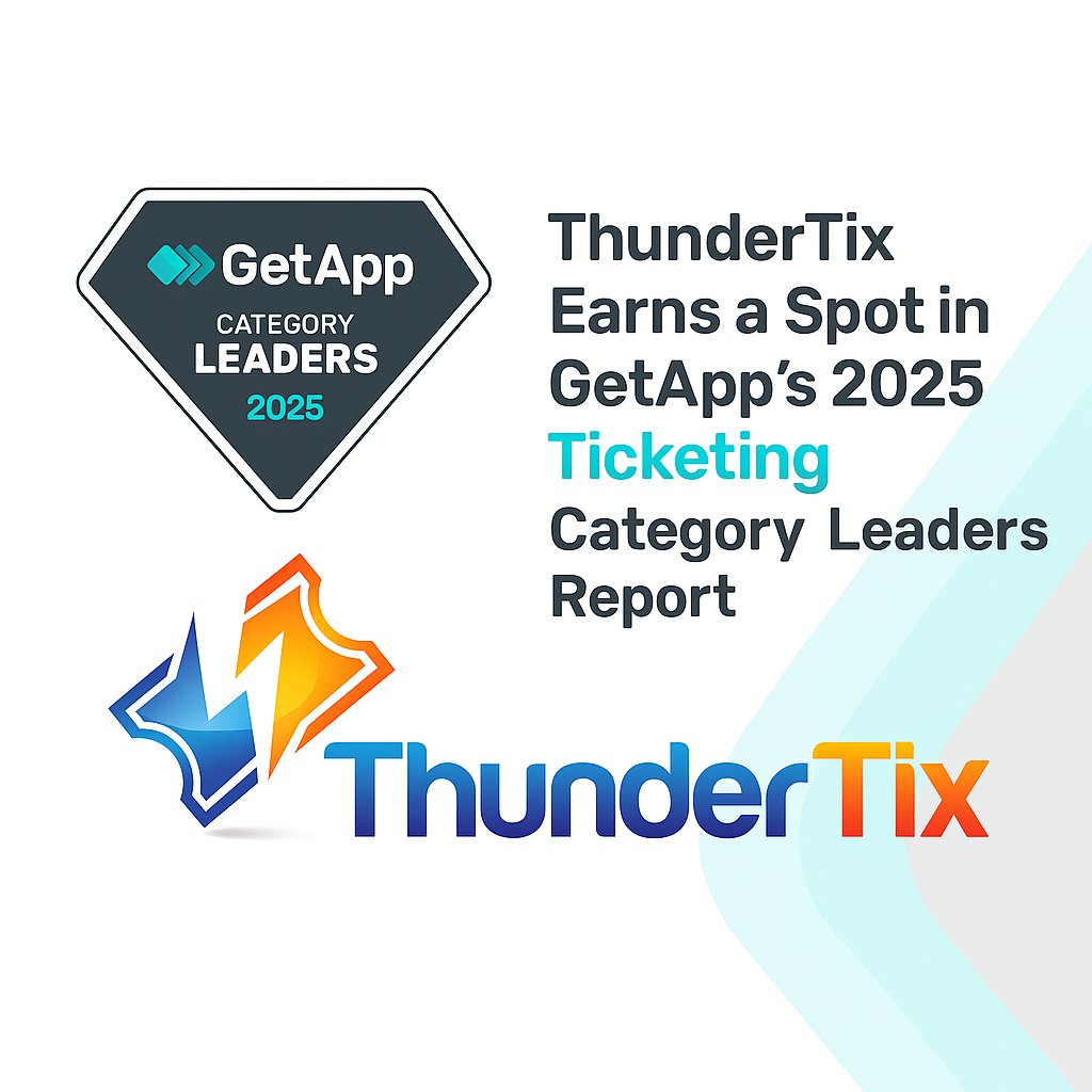 Just in: ThunderTix is a 2025 Category Leader in Ticketing by <a href="/GetApp/">GetApp</a>! Big thanks to our clients &amp; team for making it happen. 👏

#ThunderTix #GetApp #TicketingSoftware #EventProfs #LiveEvents