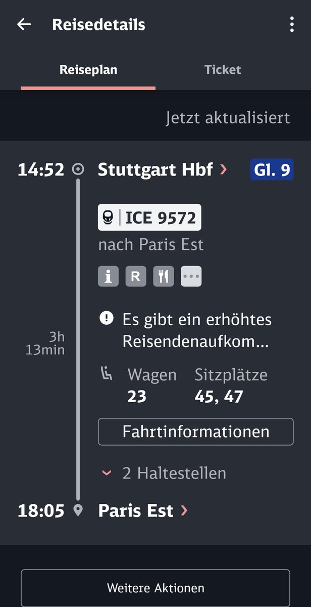 Gurke. (@gurkentruppler) on Twitter photo Von Oberösterreich nach Paris mit dem Zug. 15 min Zeit zum Umsteigen. Das könnte spannend werden bei der Performance der <a href="/DB_Bahn/">Deutsche Bahn Personenverkehr</a> . Ratet, wieviel Verspätung? Von Oberösterreich nach Paris mit dem Zug. 15 min Zeit zum Umsteigen. Das könnte spannend werden bei der Performance der <a href="/DB_Bahn/">Deutsche Bahn Personenverkehr</a> . Ratet, wieviel Verspätung?