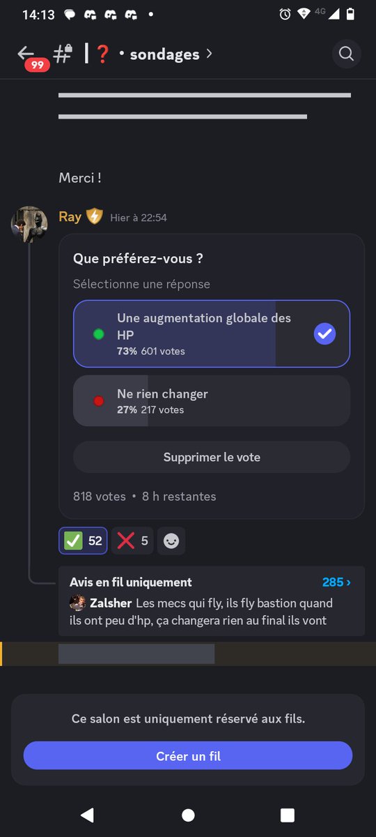 adj_gmplay's tweet photo. pour moi sa ne resoudra pas le probleme du oneshot faudrait augmenter les hp et baisser les degats en meme temps pour moi augmenter les hp c'est uniquement contourner le probleme pvp du serveur mai j'aime bien l'initiave que le staff a pris d'essayer de resoudre le probleme https://t.co/uqlLAmLlMS