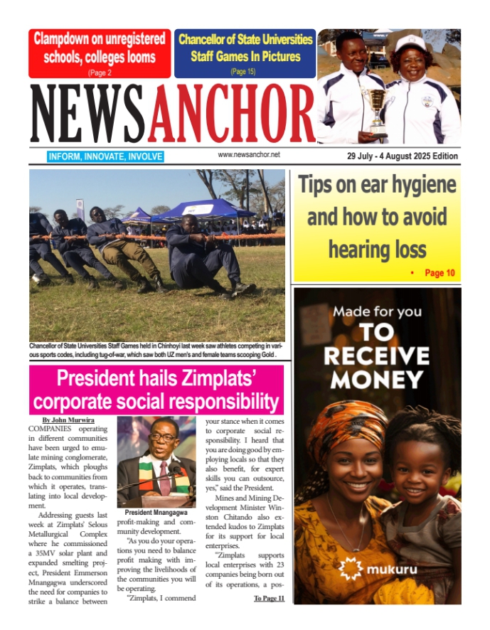 muonwa's tweet photo. Plz find latest edition of NewsAnchor, the premier community paper for Mash West province. Publication day is Tuesday weekly.

Subscribe to our WhatsApp Channel using the link below;

https://t.co/uEGofdZ9wM

Advertising &amp; news tips 0784 136 741

© NewsAnchor 2025 https://t.co/eFdRFdtERw