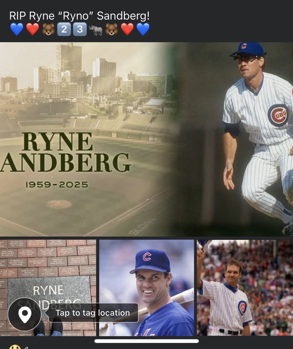 MrsUtaker's tweet image. I came from the generation which loved to have fun watching this man have fun!!  This one hurts!

RIP Ryne “Ryno” Sandberg
💙❤️🐻2️⃣3️⃣🦏🐻❤️💙