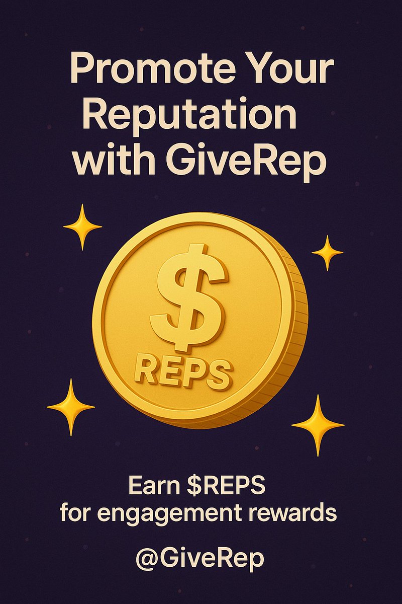 md_shoab66's tweet photo. 🚀 Promote Your Reputation. Earn $REPS.
Build your digital value with every like, comment, and rank.
🎯 Real rewards for real engagement — only with GiveRep.

🔗 Join now: 
#GiveRep #REPScoin #Web3Rewards #AttentionEconomy #CryptoCommunity #EarnCrypto @GiveRep @MMTFinance https://t.co/plgeP6H6wH