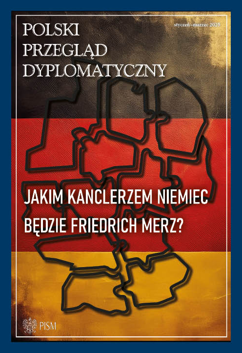 Tak prezentuje się okładka nowego numeru Polskiego Przeglądu Dyplomatycznego, który już niebawem trafi do sprzedaży! Tematem przewodnim jest rząd kanclerza Friedricha Merza i stojące przed nim wyzwania.