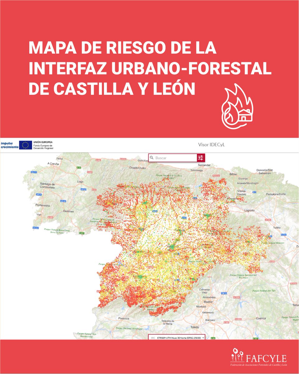 🔥 Conoce el nuevo Mapa de riesgo de la interfaz Urbano-Forestal en asentamientos urbanos y rurales del Plan Anual de Prevención, Vigilancia y Extinción de Incendios Forestales 2025 de #CyL🔥

f.mtr.cool/hcoquebkog