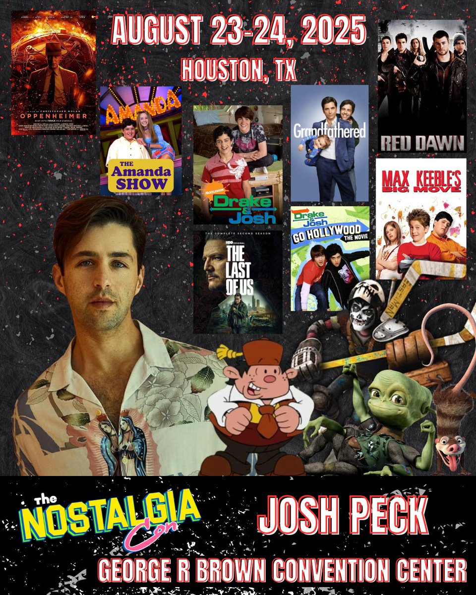 🚨HOUSTON, THEY'RE BACK🚨

Drake Bell &amp; Josh Peck are making their second appearance in Houston!  Don't miss your chance to meet your favorite brother duo! Grab your tickets today!

🎟️: thenostalgiacon.com
