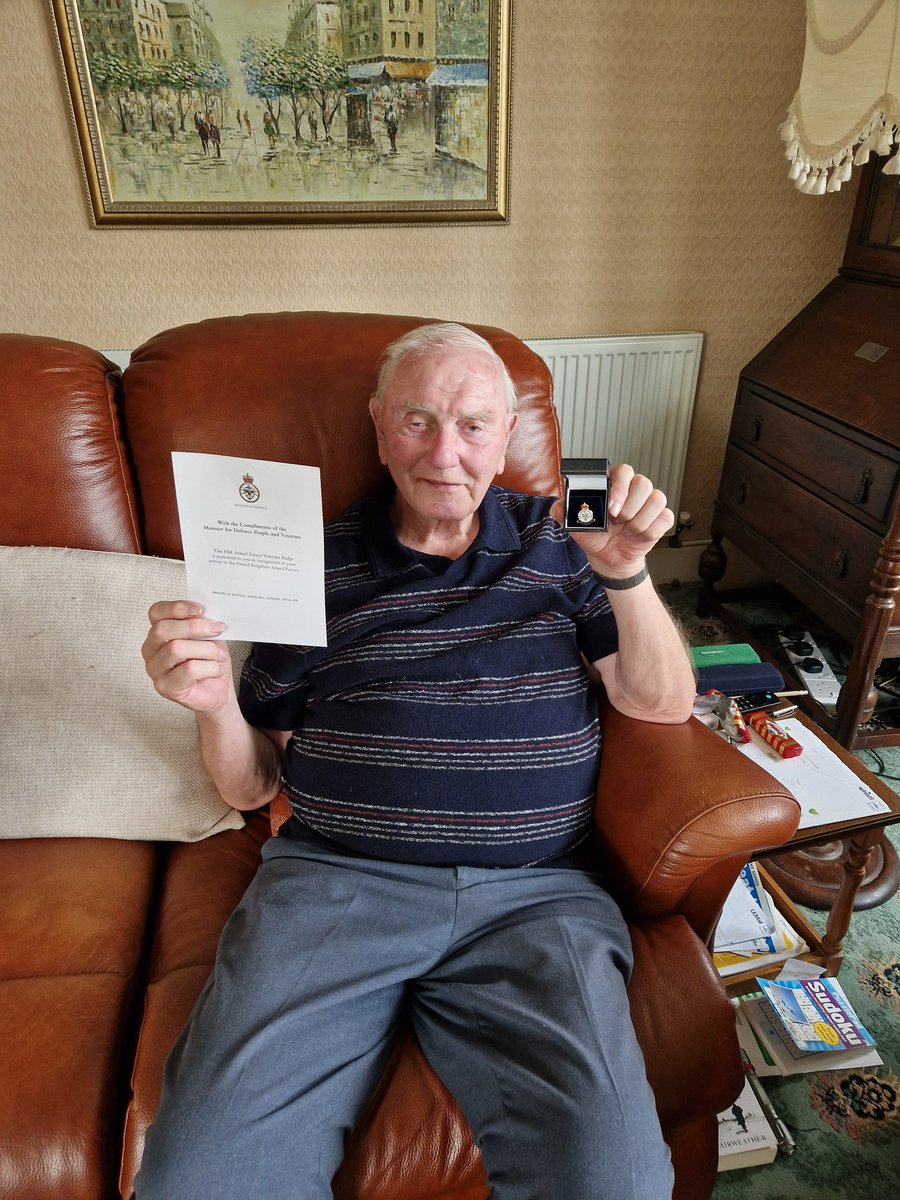 We have supported a proud 88 year old veteran with getting a veterans badge we are now supporting him with a pair of new hearing aids 💂‍♂️ in our community we look after our veterans