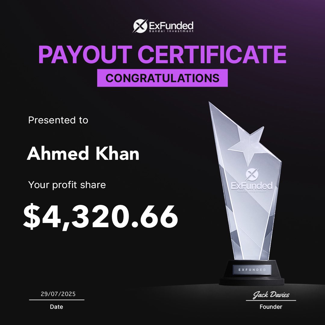 Expressfunded's tweet image. 🚨 ExFunded Payout Drop! 🚨 

💥 Second batch for round 1 of our payouts just landed, and our traders are EATING! 🍽️💸  round 2 coming again this week ‼️

Shoutout to every trader who stayed focused, executed with precision, and secured their bag with ExFunded. You’ve proven that…