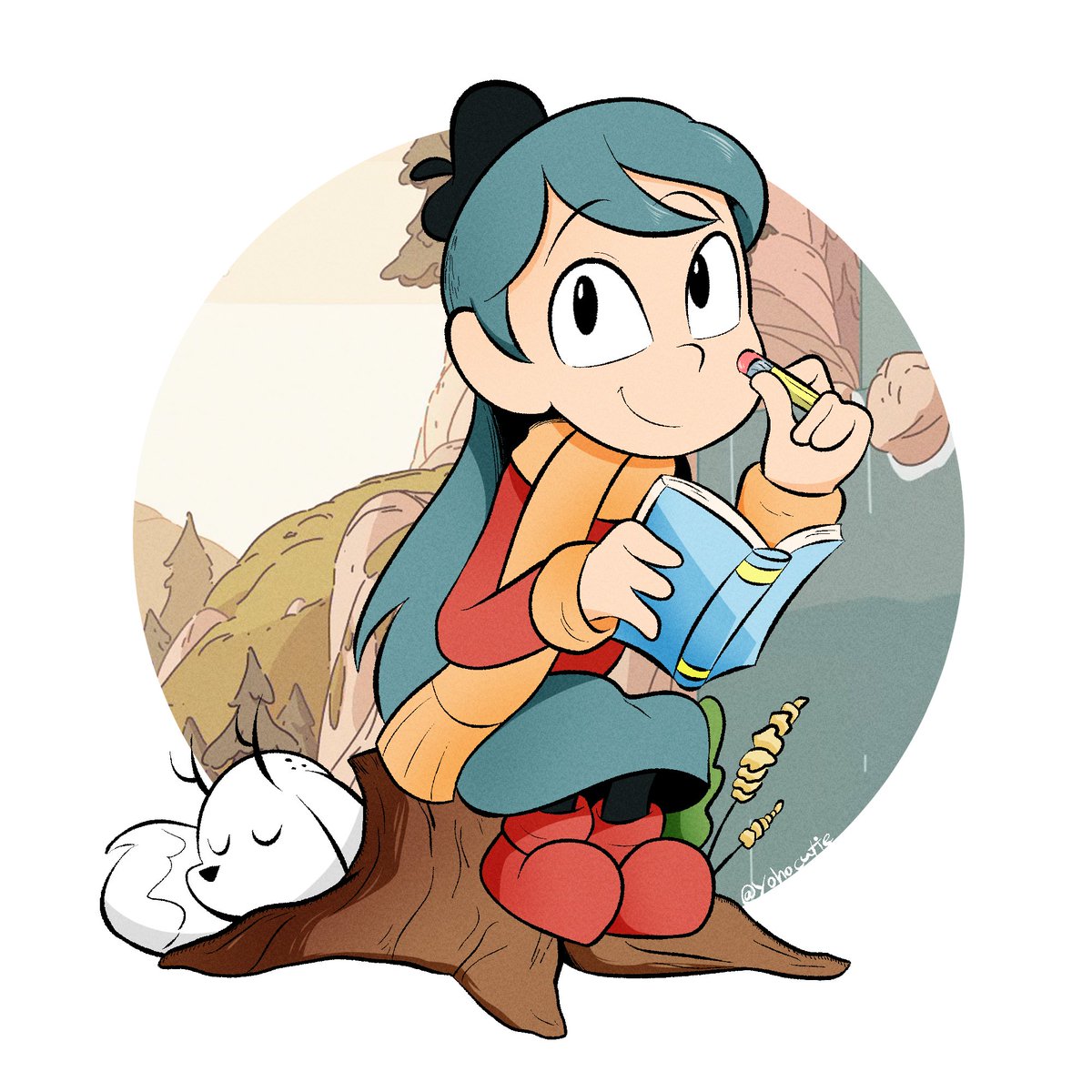 Been forever since I drew Hilda, don't want to get rusty 💙💛❤️