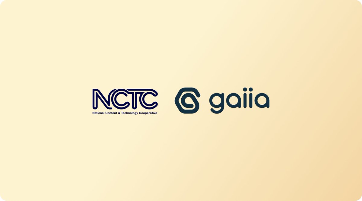 We are proud to announce that gaiia is now a General Partner of the National Content &amp; Technology Cooperative! 
 
🔗 Read more about the partnership here: bit.ly/gaiia-NCTC

<a href="/NCTCtweets/">National Content & Technology Cooperative</a>