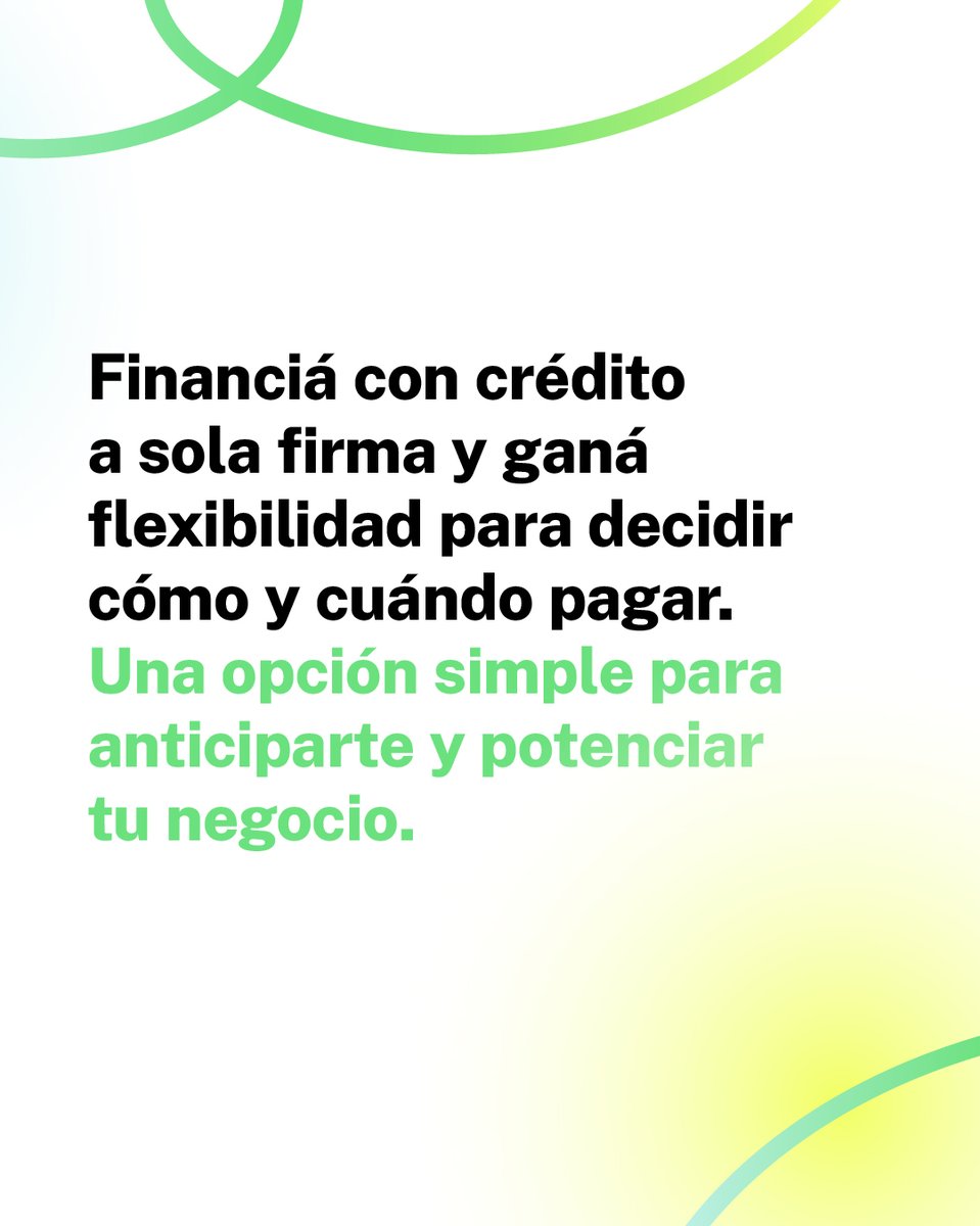 ✅Crédito a sola firma: una forma ágil de financiar tus compras sin garantías adicionales.

Pagás al contado, mejorás tus condiciones comerciales y ganás flexibilidad para decidir cómo y cuándo pagar.

📲Todo desde la plataforma digital de Nera, sin costos extra.