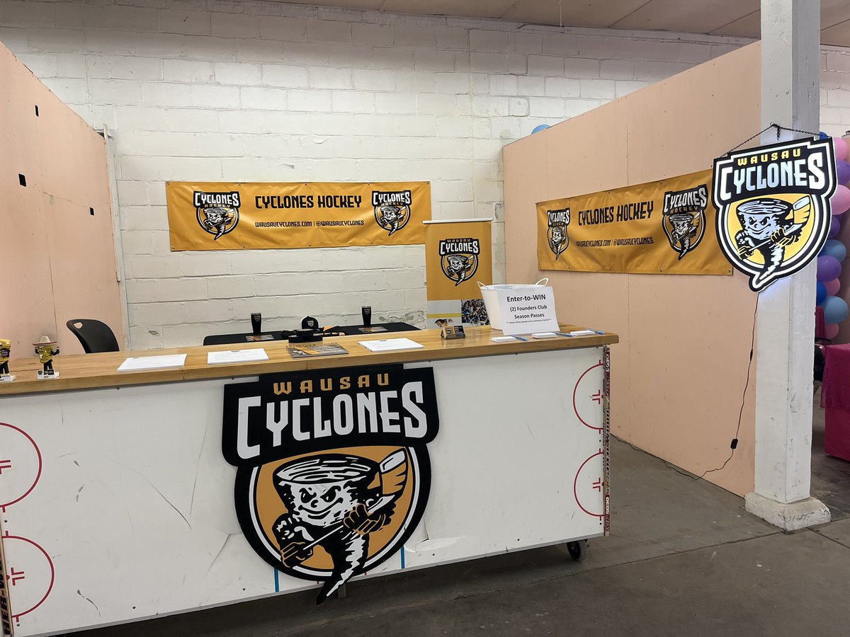 Visit us this week in the south wing of the exhibition building at the Wisconsin Valley Fair! Enter to win a pair of Founders Club tickets, pick up a season schedule and learn more about all things Cyclones Hockey!