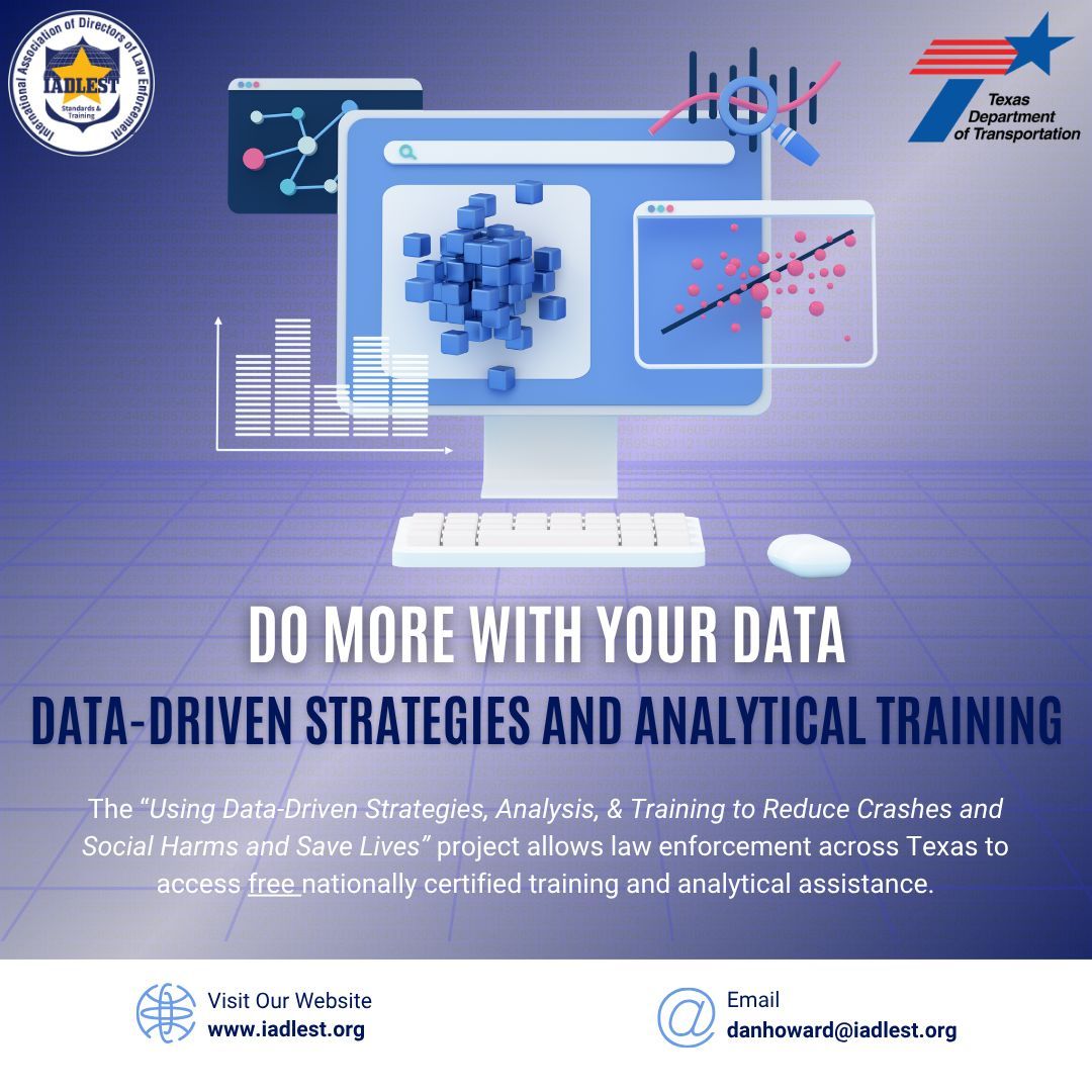 🚨 Texas Law Enforcement: FREE training is back!
<a href="/TxDOT/">TxDOT</a> &amp; IADLEST are offering nationally certified courses to help reduce crashes &amp; save lives.

✅ Data-driven policing
✅ Truck &amp; bus safety
✅ Real-world impact

🔗 buff.ly/Hrapf59 
#EndTheStreakTX