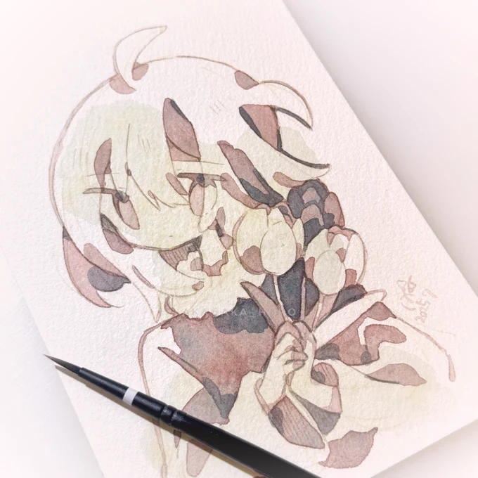 #透明水彩