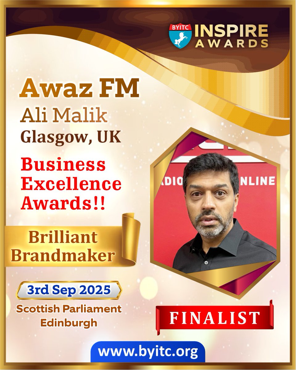 BYITC Business Excellence Awards 2025 Finalist Announcement

Learn more about the BYITC Business Excellence Awards 2025:

byitc.org/business-excel…

#BYITC
#Supermaths
#BusinessExcellence
#AwazFM
#CulturalImpact
#AwardFinalist
<a href="/awazfm/">AwazFM</a>