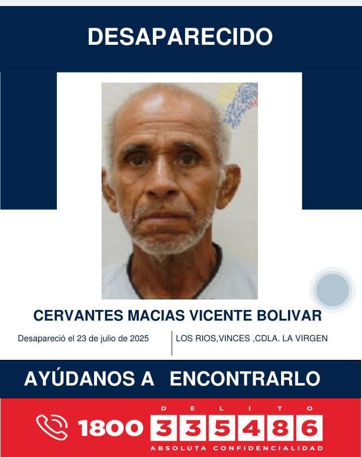 EmergenciasEc's tweet photo. #DesaparecidosEcuador
Ayuden a compartir por favor, gracias https://t.co/6T6Y5SiyLs