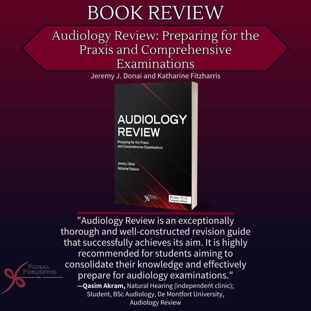 Reviewers find "Audiology Review: Preparing for the Praxis and Comprehensive Examinations" by Jeremy J. Donai and Katharine Fitzharris to be a great resource for audiology students! Learn more at ow.ly/9nkw50WwQ3C