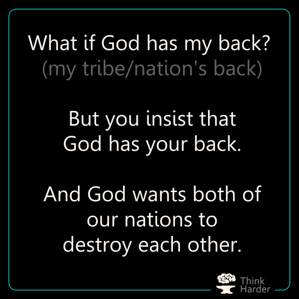 Either God is laughing.

Or there is no god.