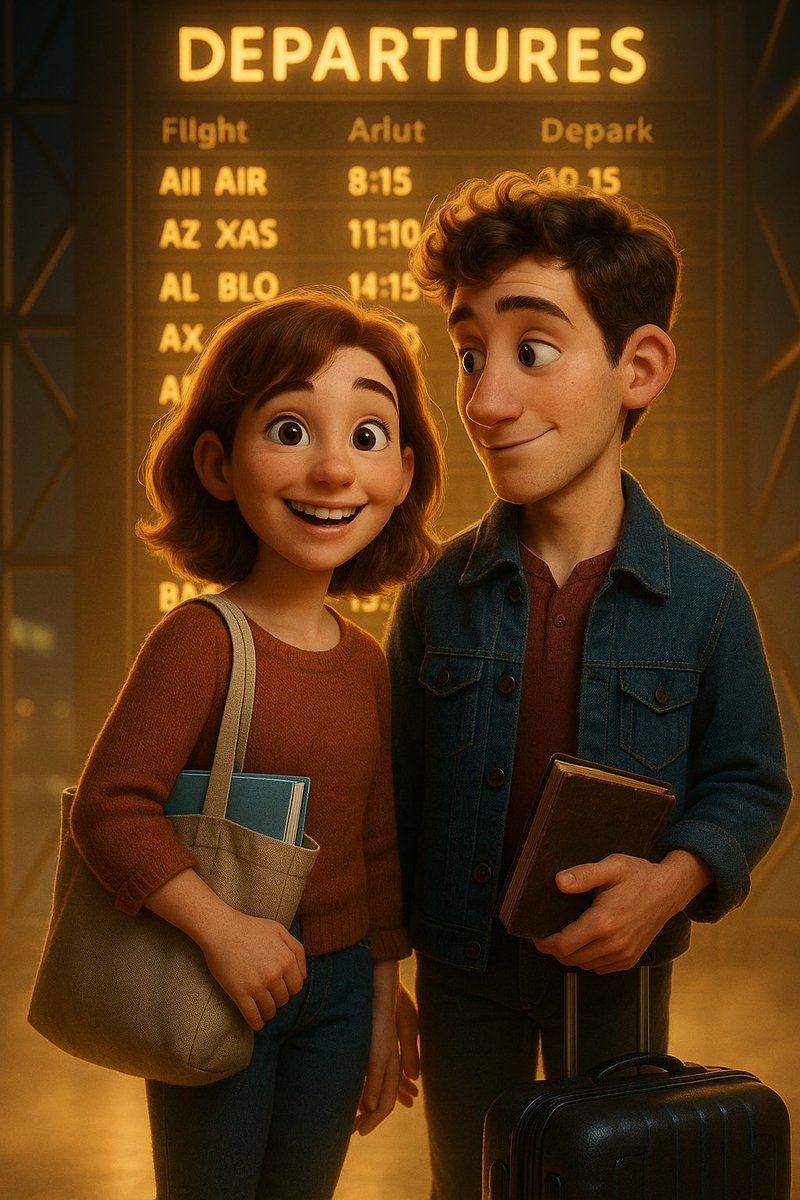 yogi_art_AI's tweet image. Meet them: two dreamers, one story.
She’s an artist. He’s a writer. Together—they’re going on a world tour.
Not just in real life. In pixels, love, and magic.
Pixar-style romance, handcrafted in AI. Coming in 5 days.
#3DCouple #LoveInPixels #AITravelSeries #PixarInspo