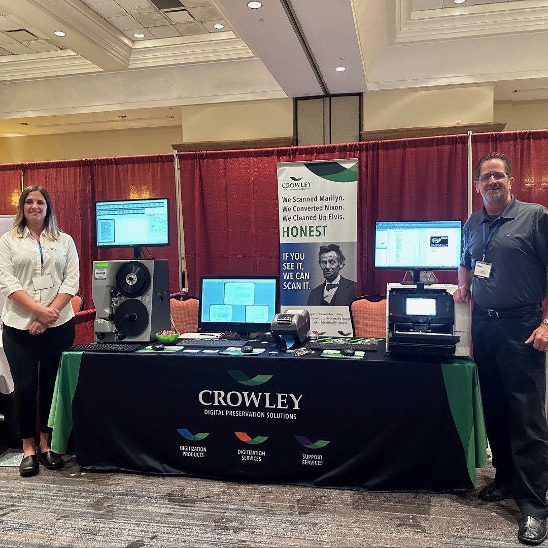 We’re at the <a href="/NIRMAorg/">NIRMAorg</a> Annual Symposium today! 👋

Stop by our booth to learn how we help organizations digitize and future-proof their vital records 💾✨

Let’s preserve the past to power the future.
#DigitalPreservation #RecordsManagement #TheCrowleyCompany #NIRMA2025