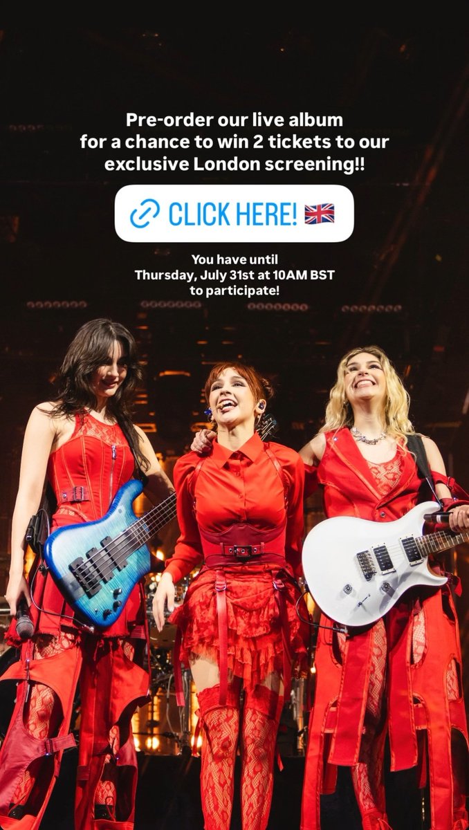 The Warning via Instagram stories
thewarningband.com/pages/store