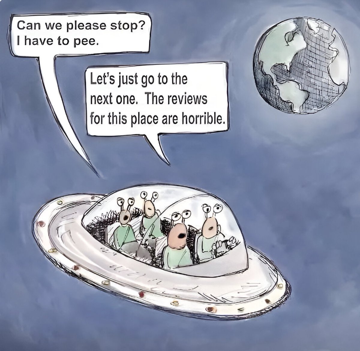 Even the aliens know! 🤣👽