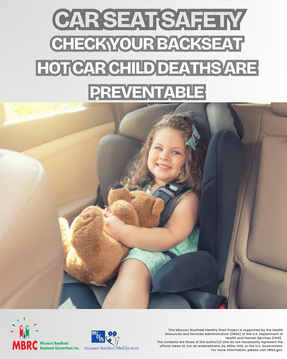 MBRC_INC's tweet photo. Never leave a child unattended in a hot car. Remember to check the backseat before locking your doors. #carseatsafety https://t.co/MbIrZUIN7H
